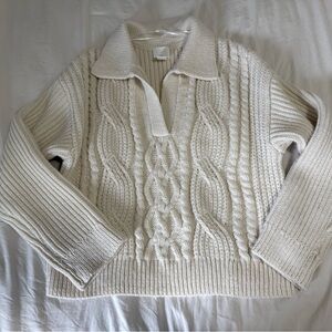 Like new H&M thick heavyweight cable knit sweater